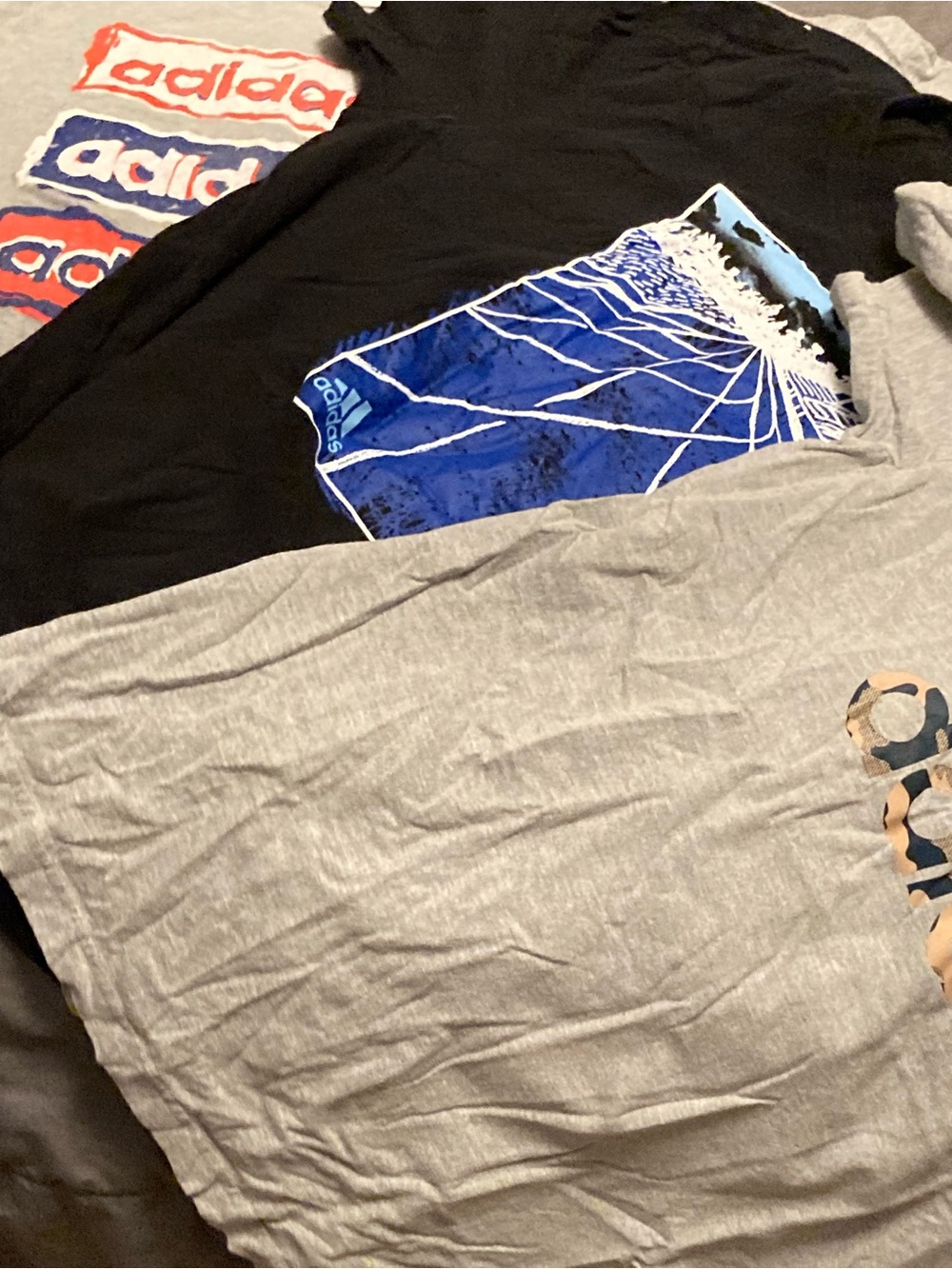Lot of 3 adidas Bold Graphic Short-Sleeve Tees